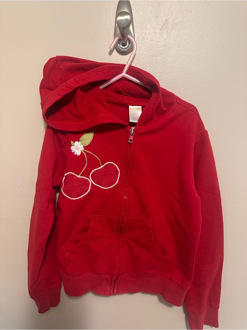Gymboree Red Cherry Hoodie Zip-Up